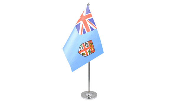 Fiji Satin Table Flag